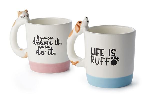 Becher &quot;Benji, Life is Ruff&quot; Keramik, Hund